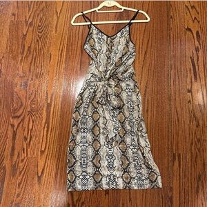 Snake Print Women's Dress